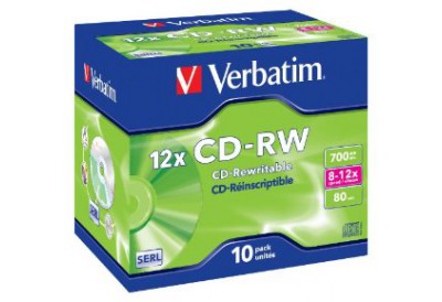 Verbatim CD-RW 12X Speed 700MB 10 Pack